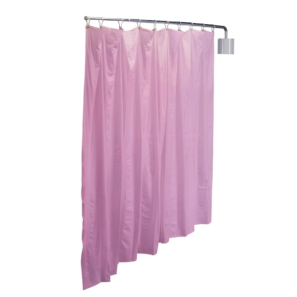Antimicrobial Wall Mount Privacy Screen, 90in x 72in, Mauve